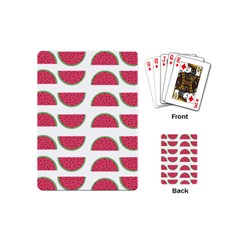 Watermelon Pattern Playing Cards (mini)  by Nexatart