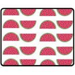 Watermelon Pattern Double Sided Fleece Blanket (Medium)  58.8 x47.4  Blanket Front