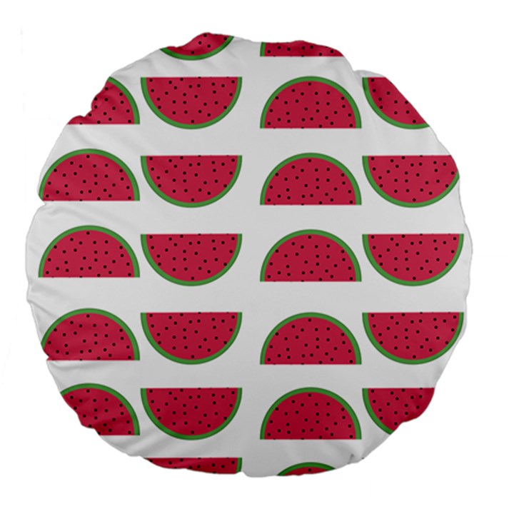 Watermelon Pattern Large 18  Premium Flano Round Cushions