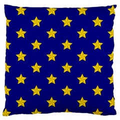 Star Pattern Large Flano Cushion Case (one Side)