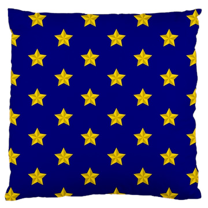 Star Pattern Large Flano Cushion Case (One Side)