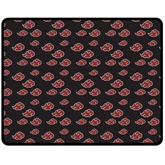 Cloud Red Brown Fleece Blanket (medium)  by Mariart