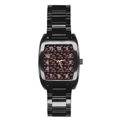 Cloud Red Brown Stainless Steel Barrel Watch by Mariart