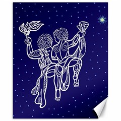 Gemini Zodiac Star Canvas 16  X 20   by Mariart