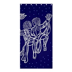 Gemini Zodiac Star Shower Curtain 36  X 72  (stall)  by Mariart