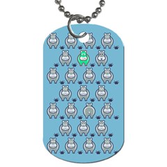 Funny Cow Pattern Dog Tag (one Side) by Nexatart