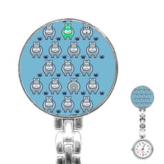 Funny Cow Pattern Stainless Steel Nurses Watch by Nexatart