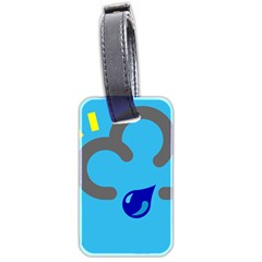 Light Rain Shower Cloud Sun Yellow Blue Sky Luggage Tags (two Sides) by Mariart