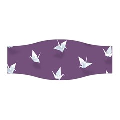 Goose Swan Animals Birl Origami Papper White Purple Stretchable Headband by Mariart