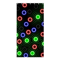 Neons Couleurs Circle Light Green Red Line Shower Curtain 36  X 72  (stall)  by Mariart