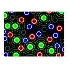 Neons Couleurs Circle Light Green Red Line Double Sided Flano Blanket (mini)  by Mariart