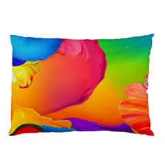 Paint Rainbow Color Blue Red Green Blue Purple Pillow Case (two Sides) by Mariart