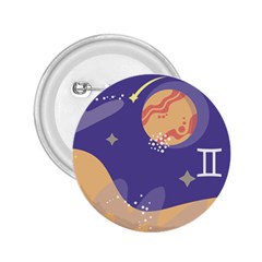 Planet Galaxy Space Star Polka Meteor Moon Blue Sky Circle 2 25  Buttons by Mariart