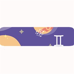 Planet Galaxy Space Star Polka Meteor Moon Blue Sky Circle Large Bar Mats