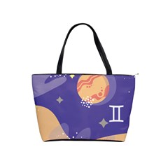 Planet Galaxy Space Star Polka Meteor Moon Blue Sky Circle Shoulder Handbags by Mariart