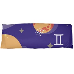 Planet Galaxy Space Star Polka Meteor Moon Blue Sky Circle Body Pillow Case Dakimakura (two Sides) by Mariart