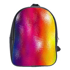 Color Glass Rainbow Green Yellow Gold Pink Purple Red Blue School Bags(large) 