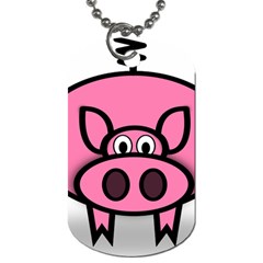 Pork Pig Pink Animals Dog Tag (two Sides) by Mariart