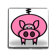 Pork Pig Pink Animals Memory Card Reader (square) by Mariart