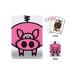 Pork Pig Pink Animals Playing Cards (mini) 