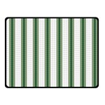 Plaid Line Green Line Vertical Fleece Blanket (Small) 50 x40  Blanket Front