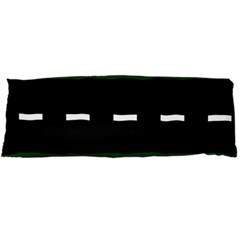 Road Street Green Black White Line Body Pillow Case Dakimakura (two Sides) by Mariart