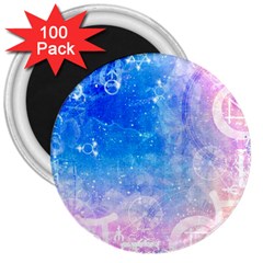 Horoscope Compatibility Love Romance Star Signs Zodiac 3  Magnets (100 Pack)