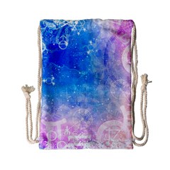Horoscope Compatibility Love Romance Star Signs Zodiac Drawstring Bag (small) by Mariart