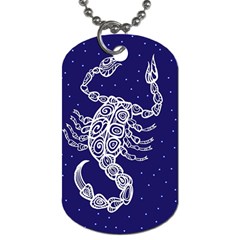 Scorpio Zodiac Star Dog Tag (one Side)