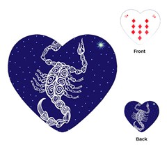 Scorpio Zodiac Star Playing Cards (heart) 