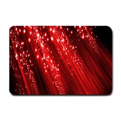 Red Space Line Light Black Polka Small Doormat 