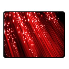 Red Space Line Light Black Polka Fleece Blanket (small) by Mariart