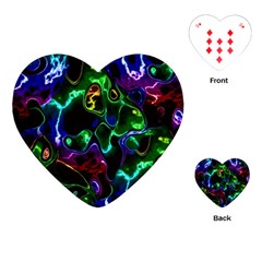 Saga Colors Rainbow Stone Blue Green Red Purple Space Playing Cards (heart) 