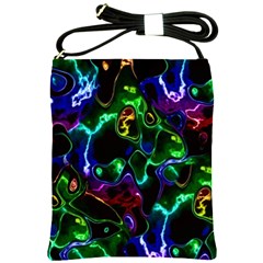 Saga Colors Rainbow Stone Blue Green Red Purple Space Shoulder Sling Bags by Mariart