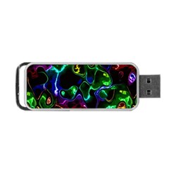 Saga Colors Rainbow Stone Blue Green Red Purple Space Portable Usb Flash (two Sides) by Mariart