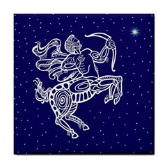 Sagitarius Zodiac Star Tile Coasters