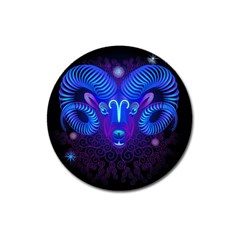 Sign Aries Zodiac Magnet 3  (round) by Mariart