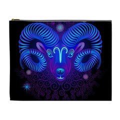 Sign Aries Zodiac Cosmetic Bag (xl) by Mariart