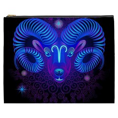 Sign Aries Zodiac Cosmetic Bag (xxxl)  by Mariart