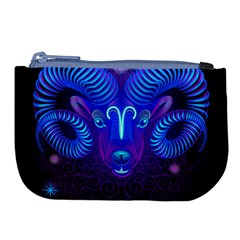 Sign Aries Zodiac Large Coin Purse