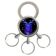 Sign Capricorn Zodiac 3-ring Key Chains by Mariart