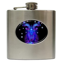 Sign Capricorn Zodiac Hip Flask (6 Oz)