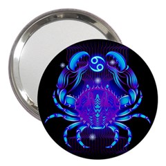 Sign Cancer Zodiac 3  Handbag Mirrors