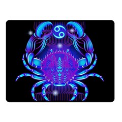 Sign Cancer Zodiac Double Sided Fleece Blanket (small)  by Mariart