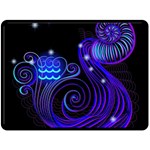 Sign Aquarius Zodiac Fleece Blanket (Large)  80 x60  Blanket Front