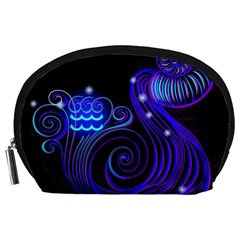 Sign Aquarius Zodiac Accessory Pouches (large)  by Mariart