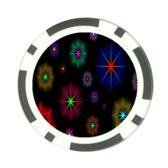 Star Space Galaxy Rainboiw Circle Wave Chevron Poker Chip Card Guard
