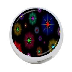 Star Space Galaxy Rainboiw Circle Wave Chevron 4-port Usb Hub (one Side)