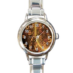 Romance Zodiac Star Space Round Italian Charm Watch by Mariart