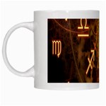 Romance Zodiac Star Space White Mugs Left